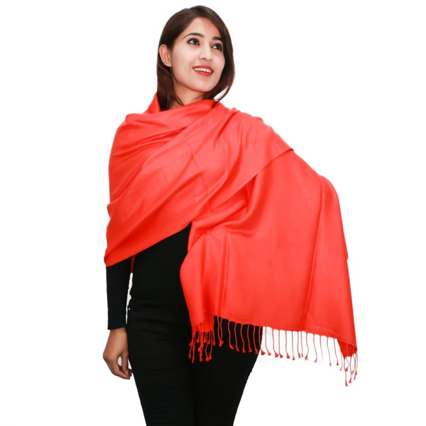 Orange bamboo shawl sample – PB28 – Everest Himalayan